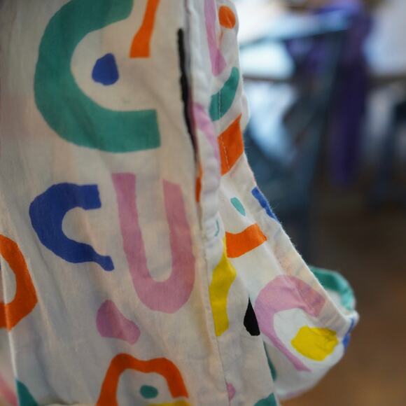 Miss‎ PomPom Straight Leg Sleeveless Sunny Day Jumpsuit Multi Womens Size Medium - Picture 6 of 9